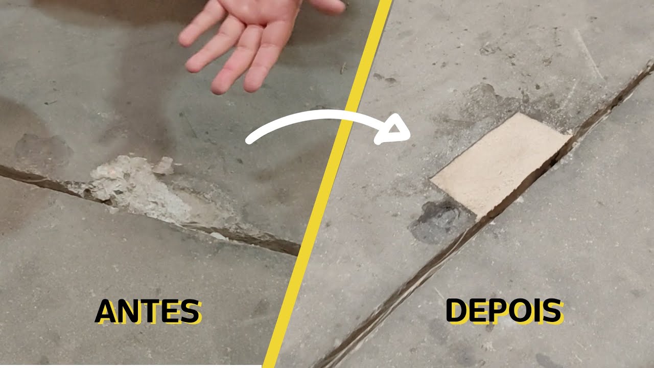 Recuperação e reparo de pisos de concreto com FR 117