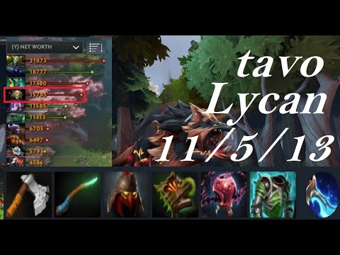 tavo Lycan all 11 kills! - NoPing Esports vs Infinity E-sports game1 - Dota2