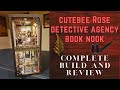 Cutebee Rose Detective Agency Book Nook W Dustcover Complete Build Review