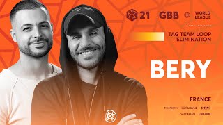 When the beat is so heavy you need to support your hand 😂🔥🔥❤（00:02:43 - 00:07:35） - Bery 🇫🇷 | GRAND BEATBOX BATTLE 2021: WORLD LEAGUE | Tag Team Loopstation Elimination