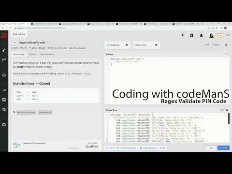 Regex Validate Pin Code Codewars 7kyu Javascript