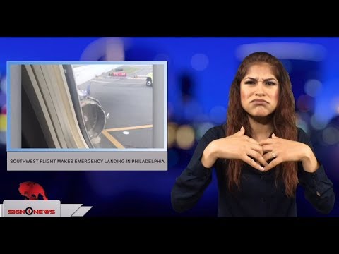 Southwest flight makes emergency landing in Philadelphia (ASL - 4.17.18)