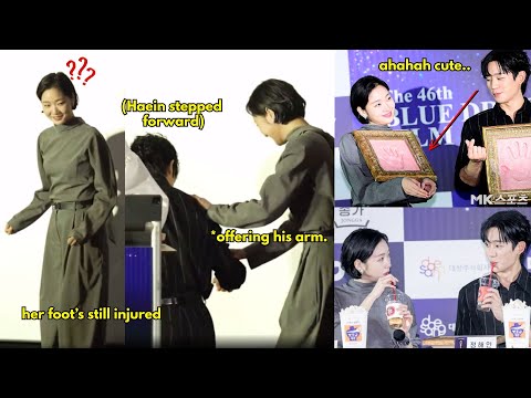 NOT KIM GOEUN AND JUNG HAEIN ACT LIKE AT THEIR 16 EPISODE ROMANCE DRAMA PRESSCON AT THE AWARDS