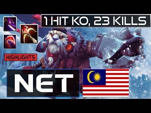 Dota 2 [Highlights] Net - Tuskar | 23 Kills, 1 HIT KO Build, Daedalus Deso Silveredge