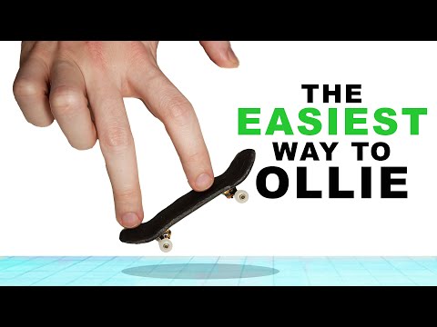 The EASIEST Way to Ollie on a Fingerboard