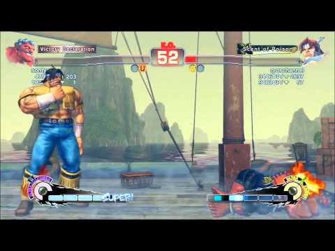 Super Street Fighter 4 Arcade Edition 2012 Wildcat815 sontyotu Hakan vs qroschannel Hawk   Ranked Match