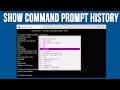 Two Ways to View Your Command Prompt Command History