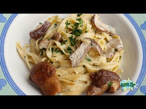 Saporitissime tagliatelle ai funghi porcini surgelati con panna