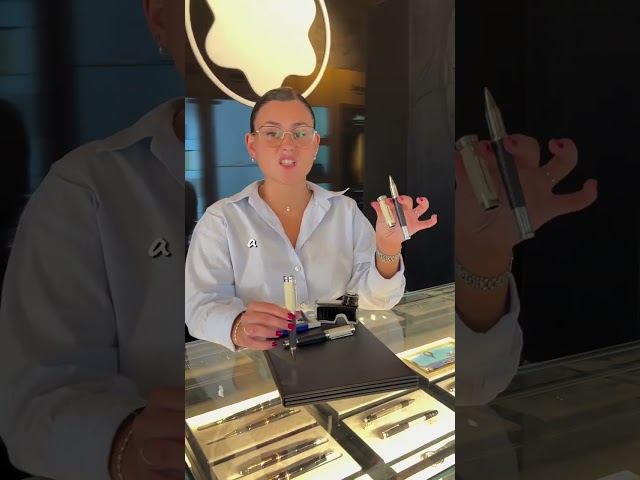 Vídeo relacionado con Pluma estilográfica rosada, bolígrafo retráctil personalizado + estuche de cuero para bolígrafos – Regalo personalizado para empresas, bodas o uso profesional – Tinta negra – Elegante y duradero