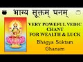 VERY POWERFUL Vedic Chant For LUCK PROSPERITY Bhagya Suktam Rig Veda Ghana Patha K Suresh
