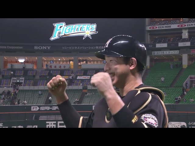 ファイターズ・宇佐見選手ヒーローインタビュー 7/23 H-F