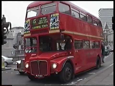London Buses 1999-A Ride on AEC Routemaster RM 613 Along Regent Street