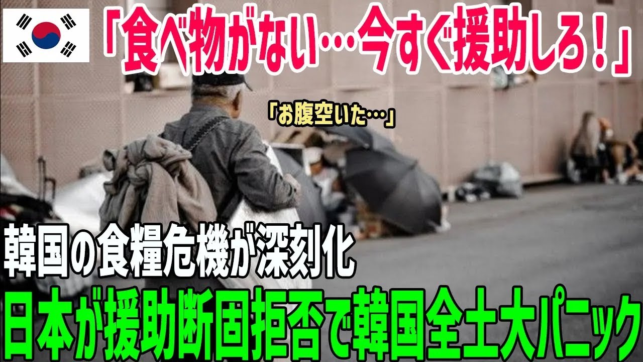 【海外の反応】日本『援助しない』宣言で韓国が大混乱！深刻な食糧危機で棚が空っぽに…世界が震えた瞬間！【総集編】