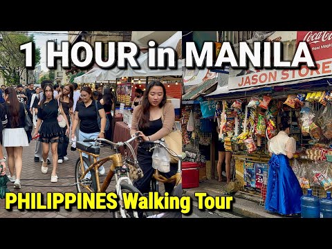 INSIDE The OLD MANILA, PHILIPPINES 🇵🇭 Walking Tour of Santa Cruz, Binondo & Intramuros