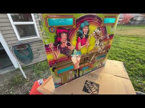 Touching up pinball back glass
