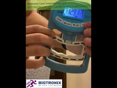 Biotronix HandGrip Dynamometer Digital 268Lbs/120Kgs USB Charging Strength Measurement