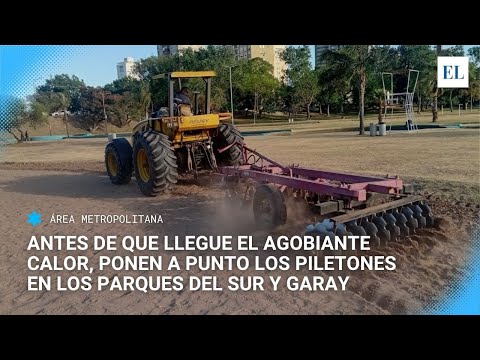 Los parques del Sur y Garay se preparan para el verano
