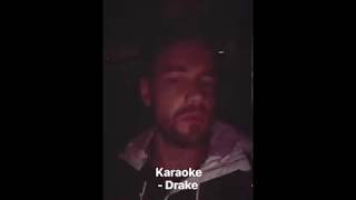 Liam Payne singing along to Drake’s song.