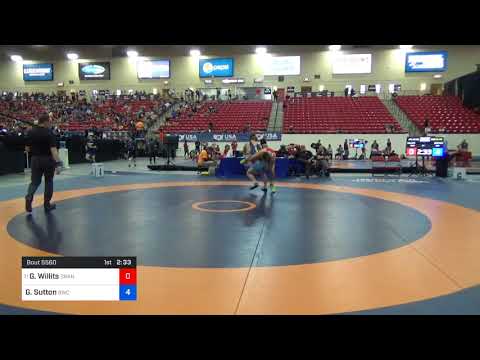 2018 Marine Corps US Open/UWW Junior Freestyle 65 Con 16 #2 - Grant Willits (Oran) Vs. Gavin Sutto
