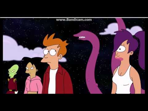 futurame the beast with a billion backs hemel aanval scene