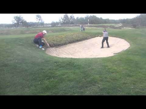 Civil Service Strollers Golf Tour 2014 - Gordon in the Bunker