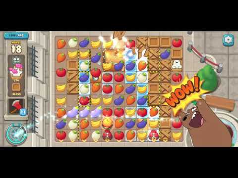 We Bare Bears Match3 Repairs Level 442 - No Boosters