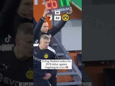 Tbt Haaland‘s BVB debut in Augsburg ⚽️⚽️⚽️