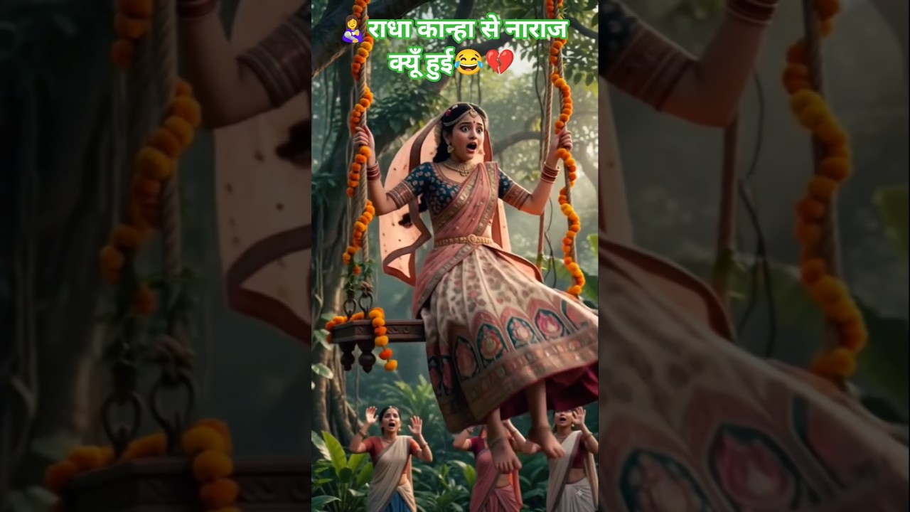👩‍🍼राधा का गुस्सा देखकर कृष्ण रो पड़े 😭💔#sorts #Bhakti #Viral #radha #krishnalove