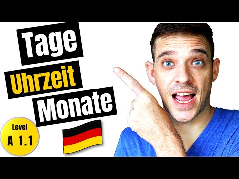 Weekdays, Daytime and Months in German | German Basics | YourGermanTeacher
