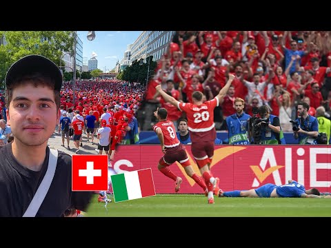 SCHWEIZ FEIERT🥳🇨🇭+Fanmarsch🔥| SCHWEIZ vs ITALIEN🇨🇭🇮🇹 | EM-Stadionvlog