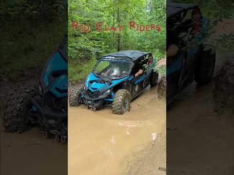 First Major Mudhole for the '23 Maverick X3 Turbo #atv #offroad #mud #utv #SXS #canam #shorts