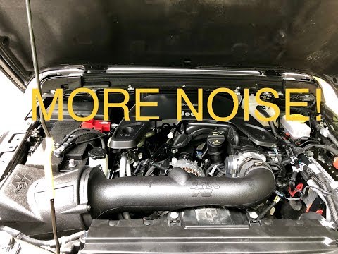 K&N intake install and sound comparison on my manual Jeep JL!!