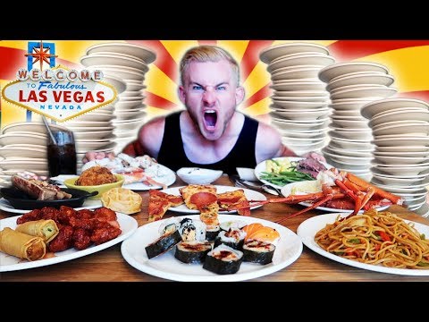 COMPETITIVE EATER VS  #1 RATED LAS VEGAS BUFFET! (18,000+ CALORIES)