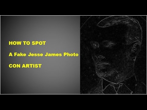HOW TO SPOT a fake Jesse James photo CON ARTIST