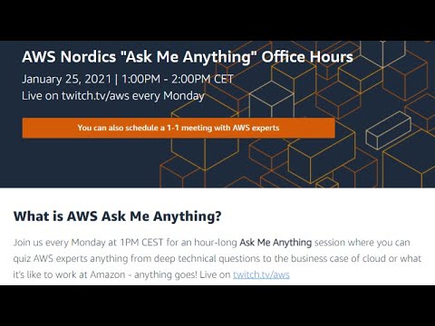 AWS Nordics Office Hours on AWS re:Invent with Gunnar Grosch and Dennis Traub