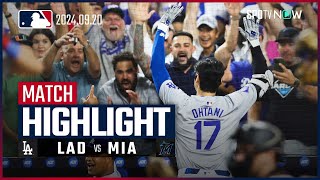 【大谷翔平の歴史的一戦に！3打席連発で史上初51-51達成＆自身初1試合6安打3本塁打10打点2盗塁 圧巻の大活躍！】ドジャース vs マーリンズ 試合ハイライト MLB2024シーズン 9.20