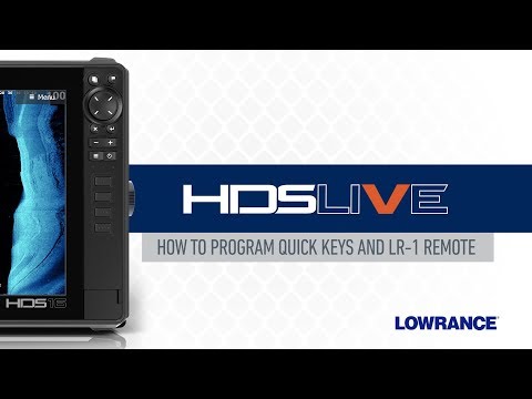 How to Program Quick Keys and the LR-1 Remote on HDS LIVE | Lowrance