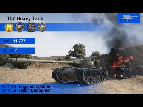 T57 Heavy Tank 11,777 Damage 4 Kills EPIC Battle January 2018