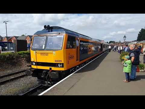 GBRF Class 60 60095 Leaving Kidderminster (S.V.R)