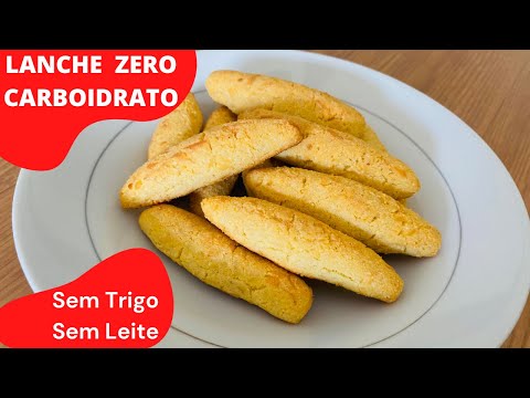 LANCHE ZERO CARBOIDRATO, Sem FARINHA, Sem LEITE, Só 4 Ingredientes e DELICIOSO! Low Carb