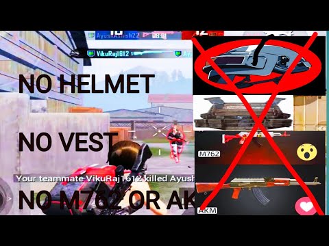 NO VEST ,NO HELMET NO POWERFUL GUN ONLY M416👿 ( NANGA CHARACTER )