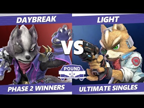 Pound 2019 SSBU - 1L2P Daybreak (Wolf) VS Rogue Light (Fox) Smash Ultimate Phase 2 Winners