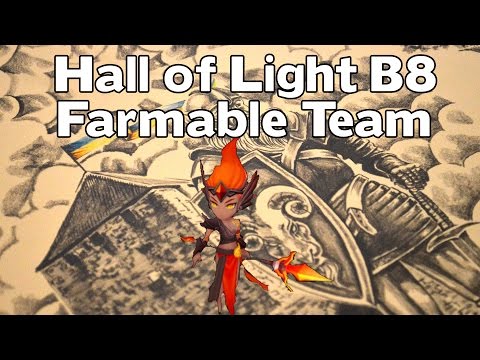 Summoners War - Hall of Light B8 Farmable Team