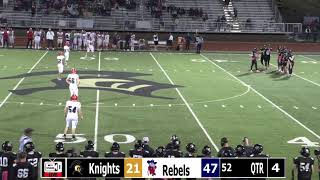 10/19/23 Farmington Knights vs Central Rebels HS Football