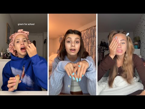 GRWM for School | Get Ready With Me TikTok Compilation
