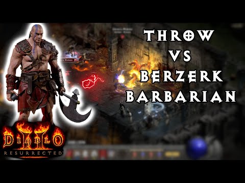 Throw Barbarian vs Berserk Travincal Diablo 2 Resurrected