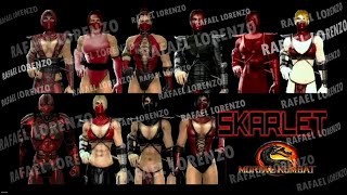 Mortal Kombat 9 - ALL Skarlet Skins Mod DLC MK9 MKKE