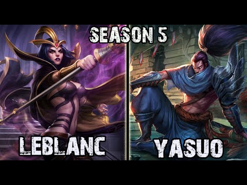 SKT T1 Faker LeBlanc vs Yasuo MID Ranked Challenger Korea