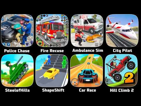 US Police Cop Simulator,US Fire Rescue Simulator,US Ambulance Simulator,US City Pilot Simulator