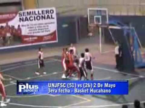 UNJFSC (51) vs (26) 2 DE MAYO - BASKET HUACHANO 3era FECHA 2013